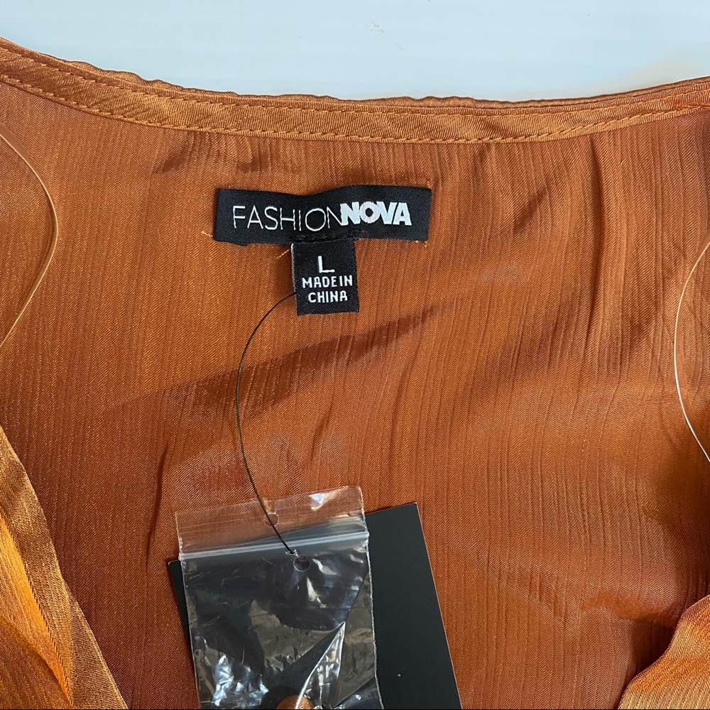 Following Up Satin Top - Rust - Picture 6 of 9
